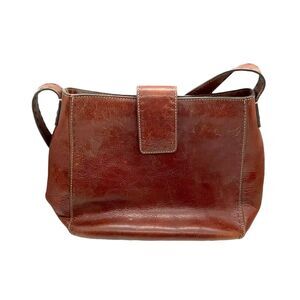 Fossil Handbag Purse Womens ZB9097 Brown Leather Inner Pockets Shoulder Vintage